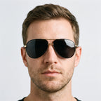Aeroglide  - Classic Reflective Aviator Sunglasses For Men Daily Commuting