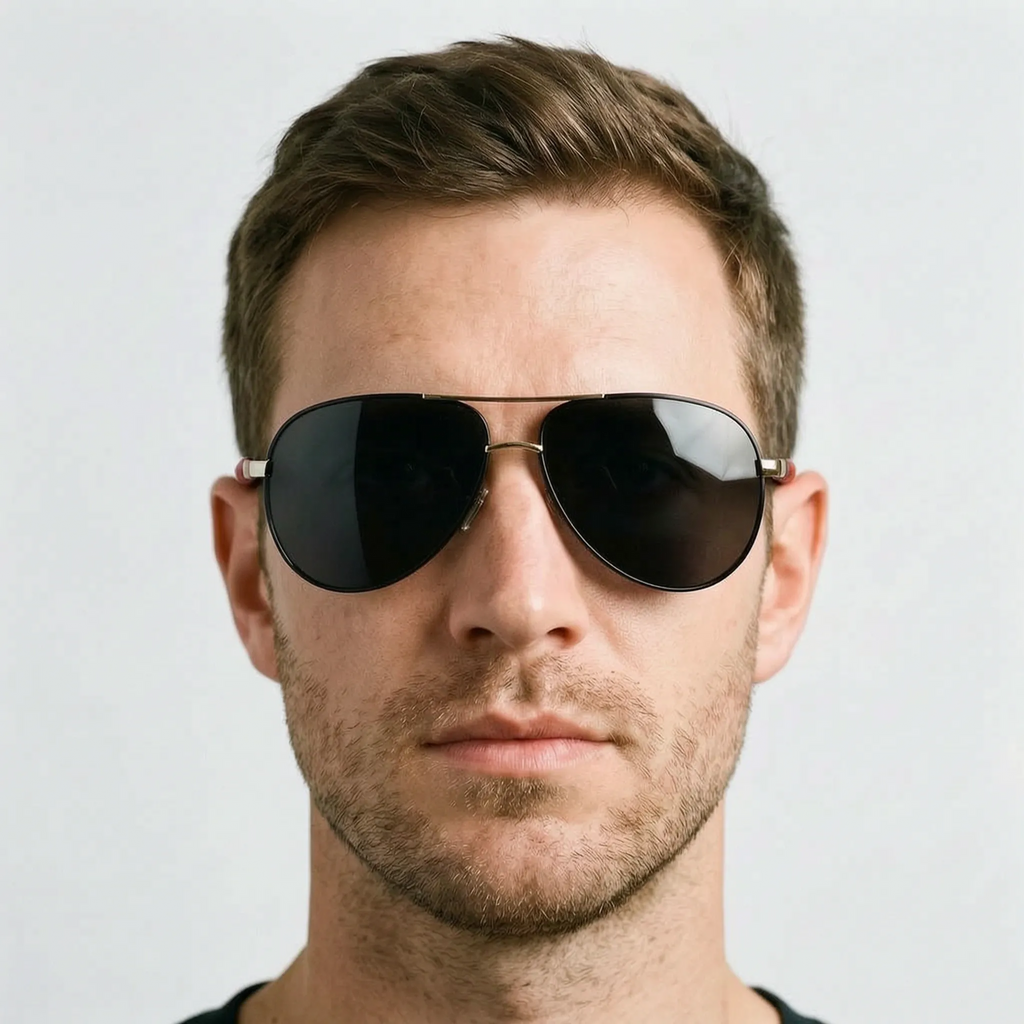 Aeroglide  - Classic Reflective Aviator Sunglasses For Men Daily Commuting