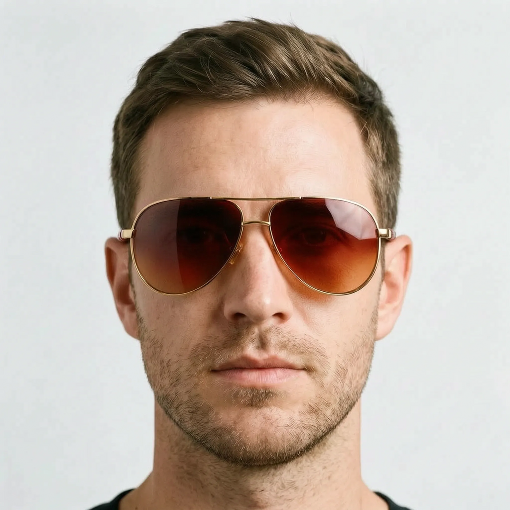 Aeroglide  - Classic Reflective Aviator Sunglasses For Men Daily Commuting