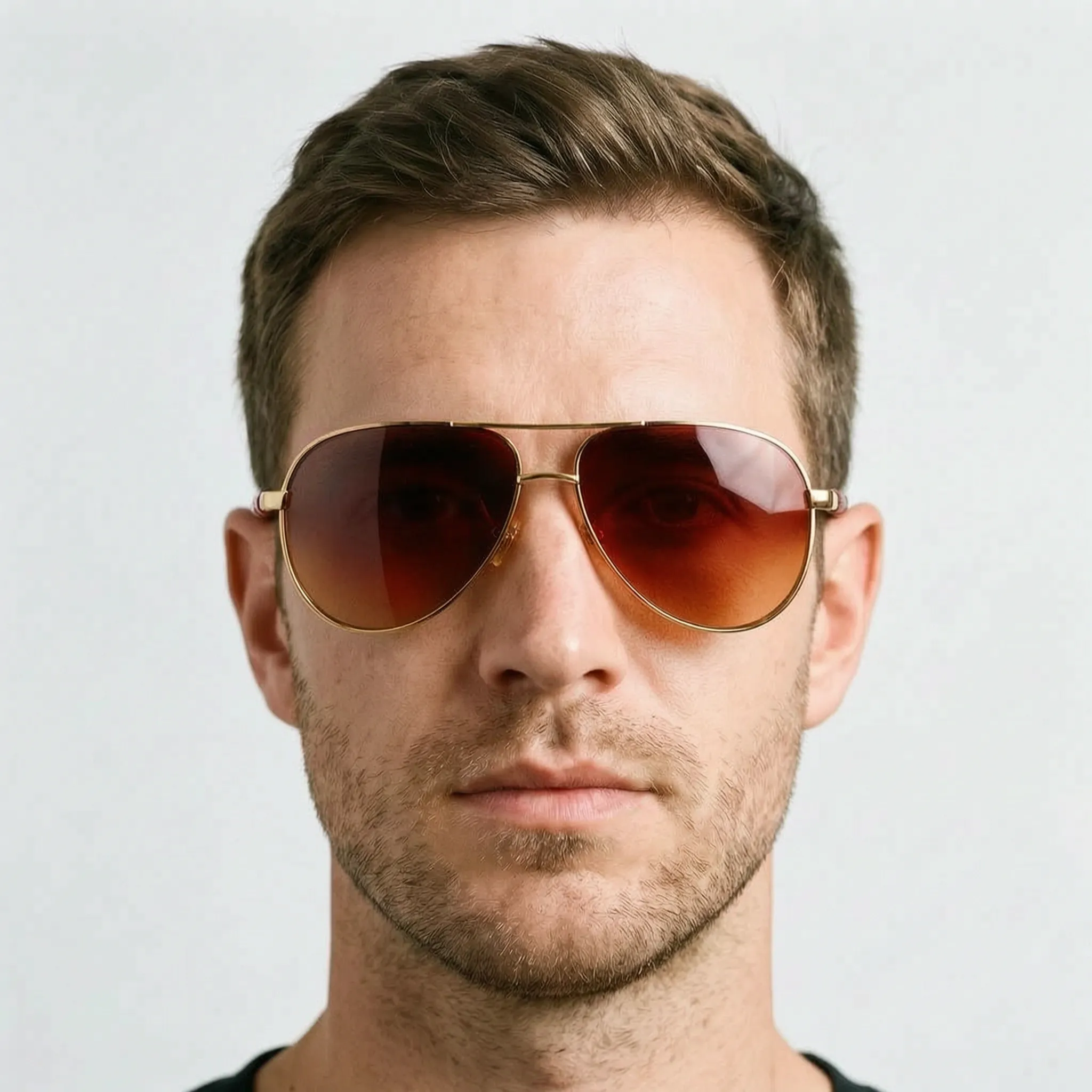 Aeroglide  - Classic Reflective Aviator Sunglasses For Men Daily Commuting