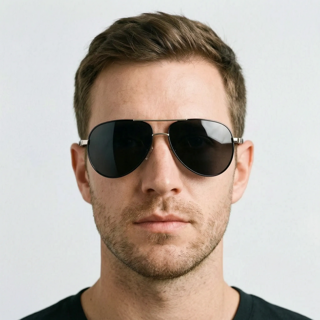 Aeroglide  - Classic Reflective Aviator Sunglasses For Men Daily Commuting
