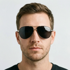 Aeroglide  - Classic Reflective Aviator Sunglasses For Men Daily Commuting