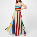 Aethelis  - Strapless Pleated Maxi Dress Evening Event Styling