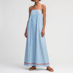 Aevana  - Ladies Flowy Striped Summer Maxi Dress Summer Holiday Styling