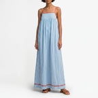 Aevana  - Ladies Flowy Striped Summer Maxi Dress Summer Holiday Styling