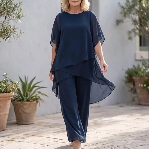 AineSuit  - Elegant Layered Formal Trouser Suit Formal Events