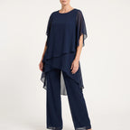 AineSuit  - Elegant Layered Formal Trouser Suit Formal Events