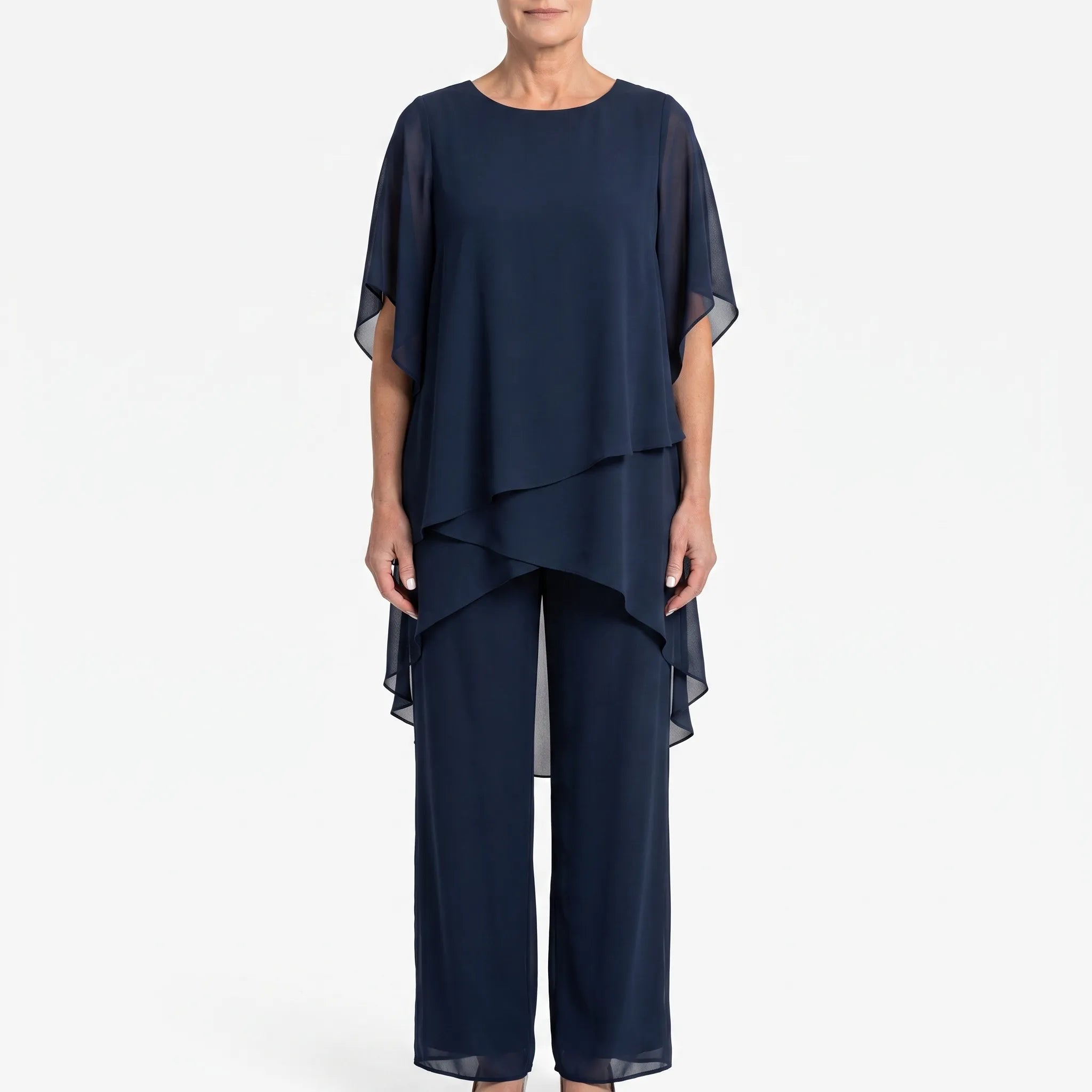AineSuit  - Elegant Layered Formal Trouser Suit Formal Events