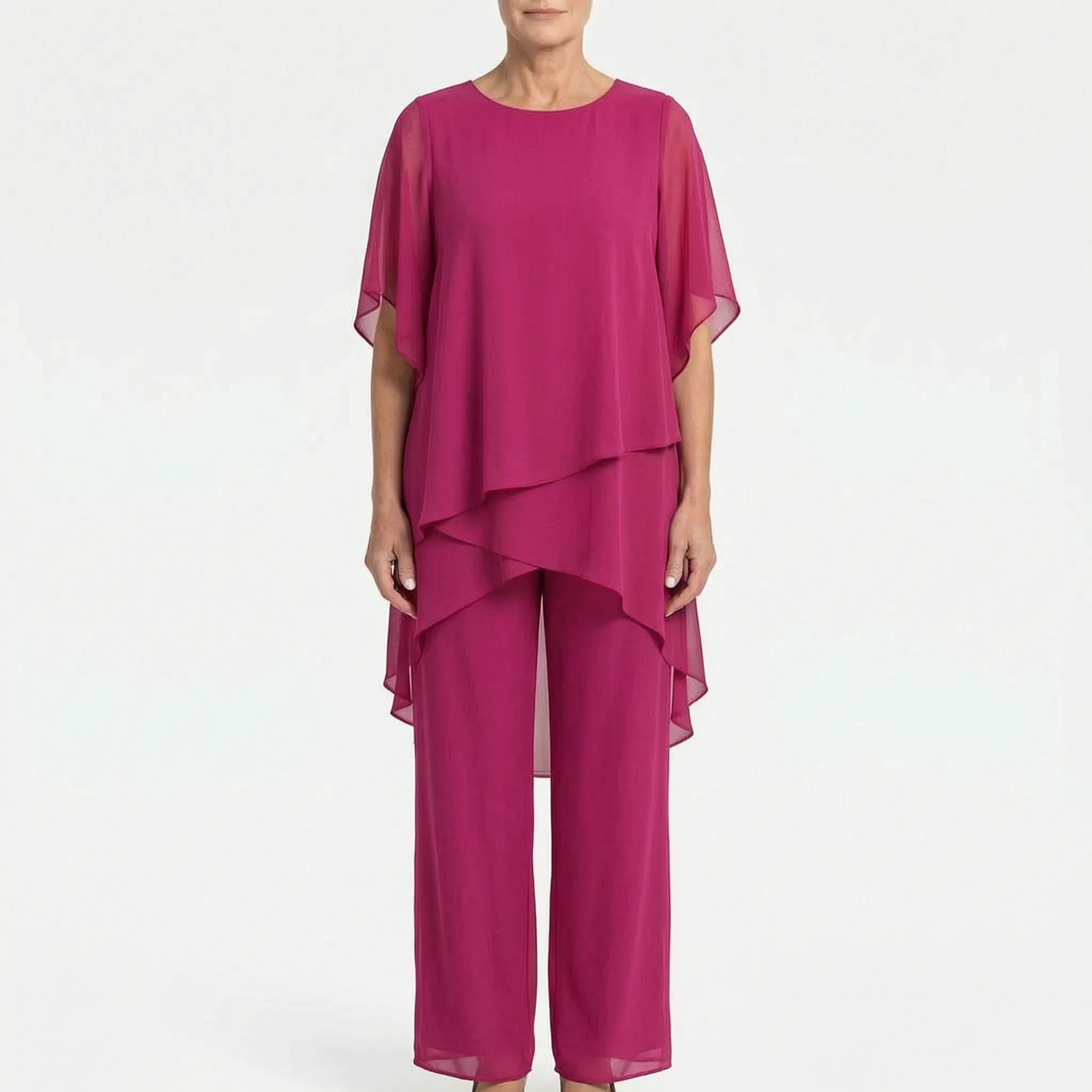 AineSuit  - Elegant Layered Formal Trouser Suit Formal Events