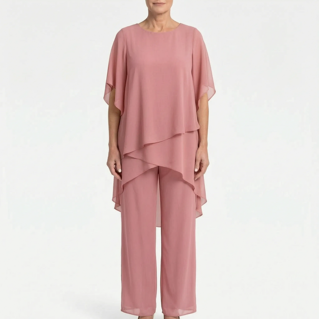 AineSuit  - Elegant Layered Formal Trouser Suit Formal Events