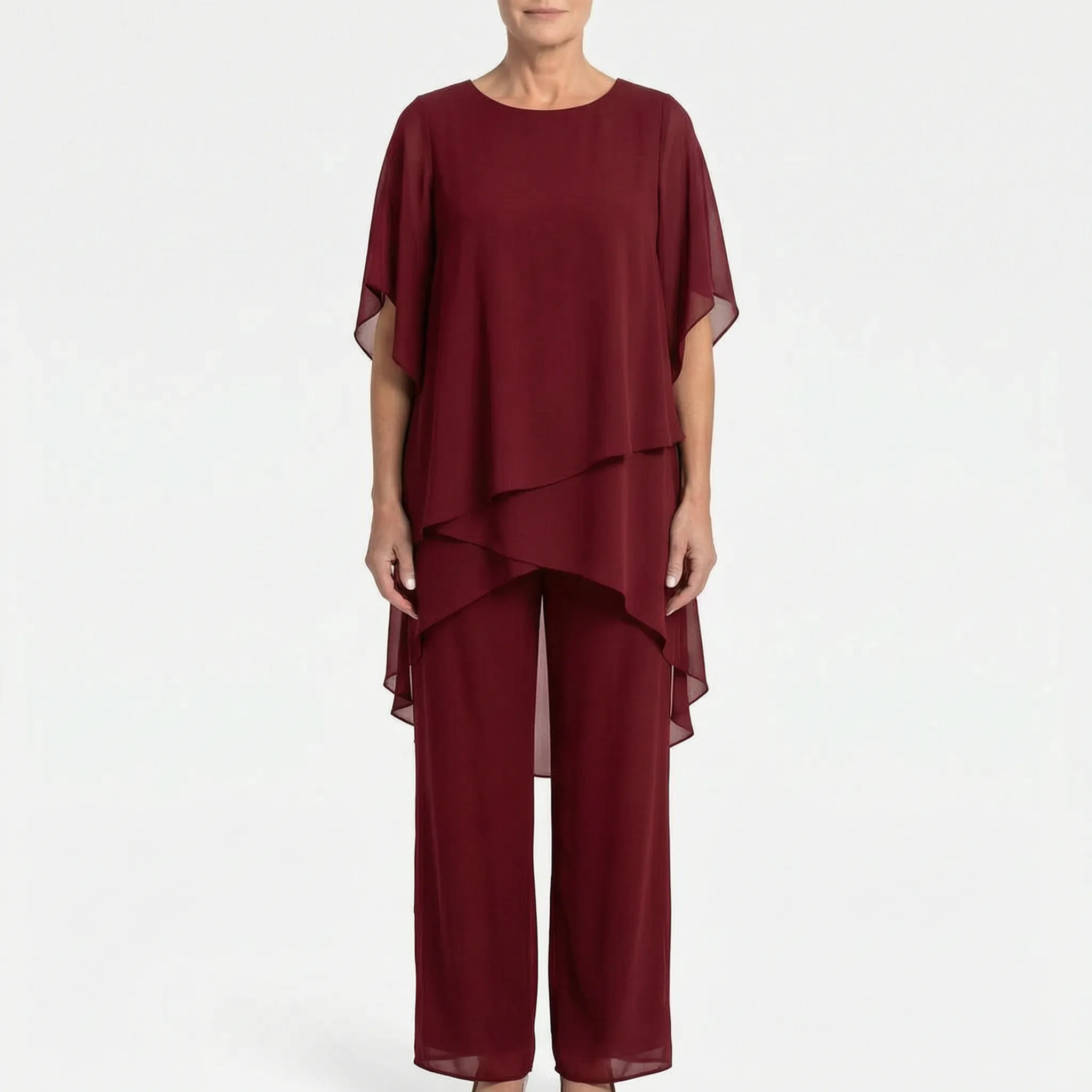 AineSuit  - Elegant Layered Formal Trouser Suit Formal Events