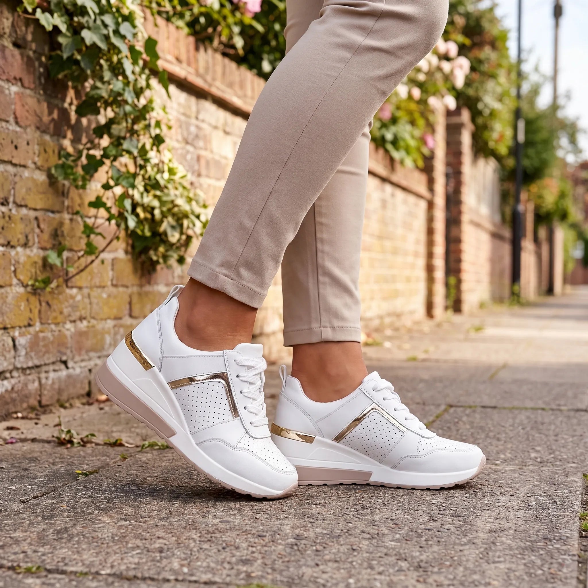 Airstep  - Casual Wedge Trainers Daily City Walks