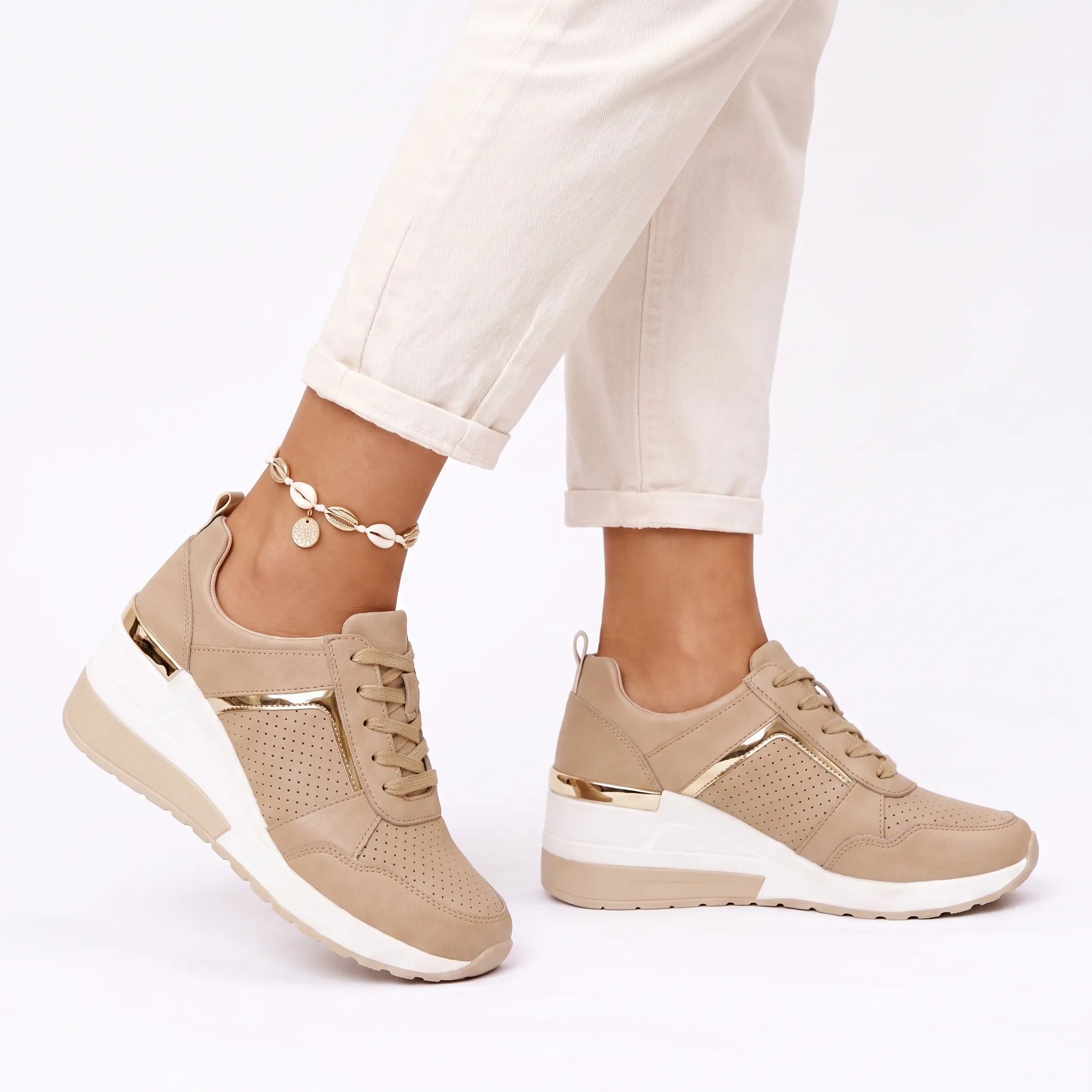 Airstep  - Casual Wedge Trainers Daily City Walks