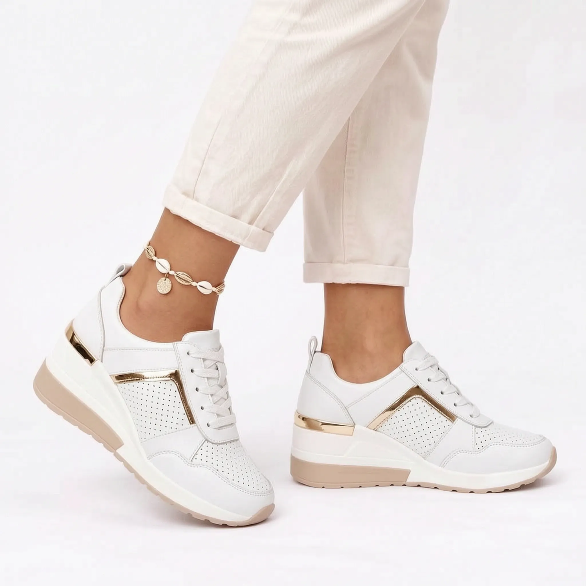 Airstep  - Casual Wedge Trainers Daily City Walks