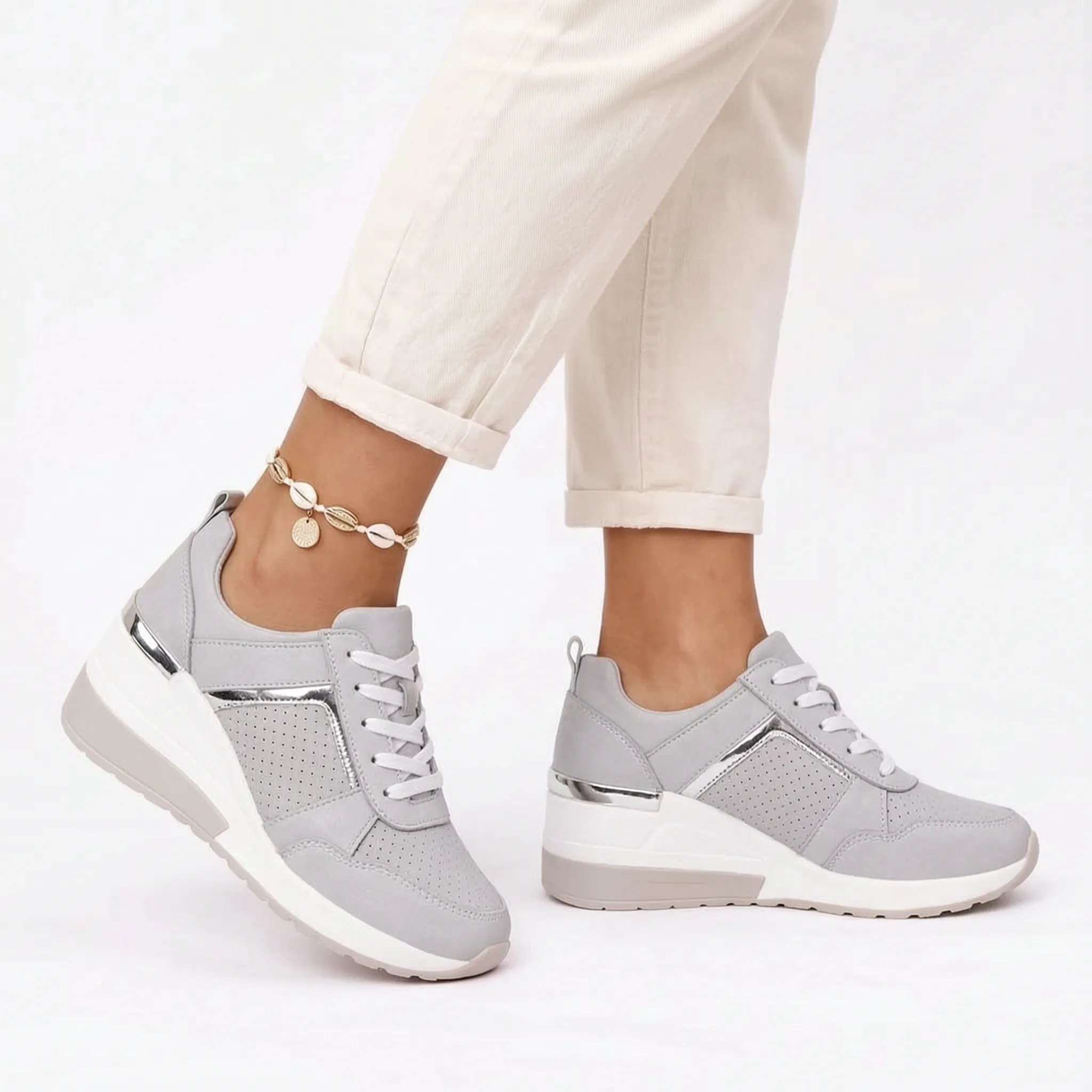 Airstep  - Casual Wedge Trainers Daily City Walks