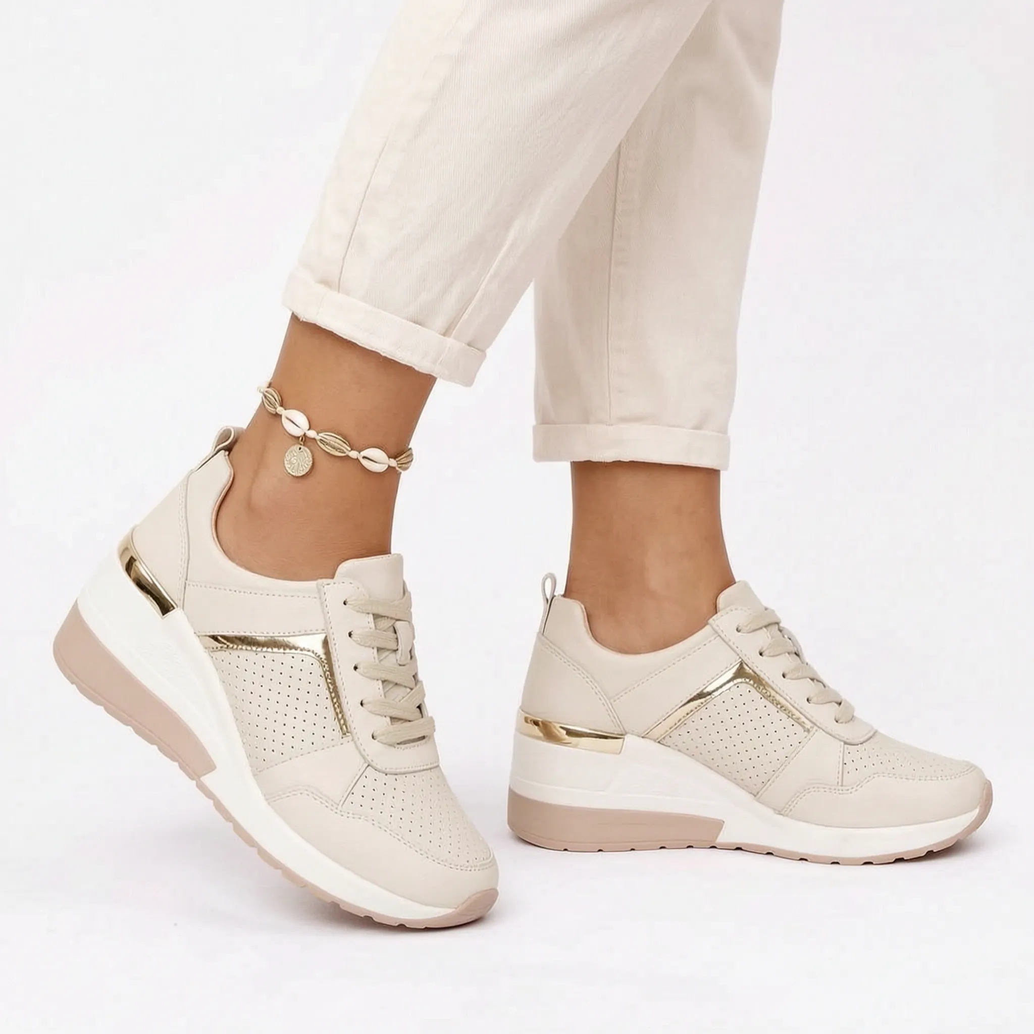 Airstep  - Casual Wedge Trainers Daily City Walks