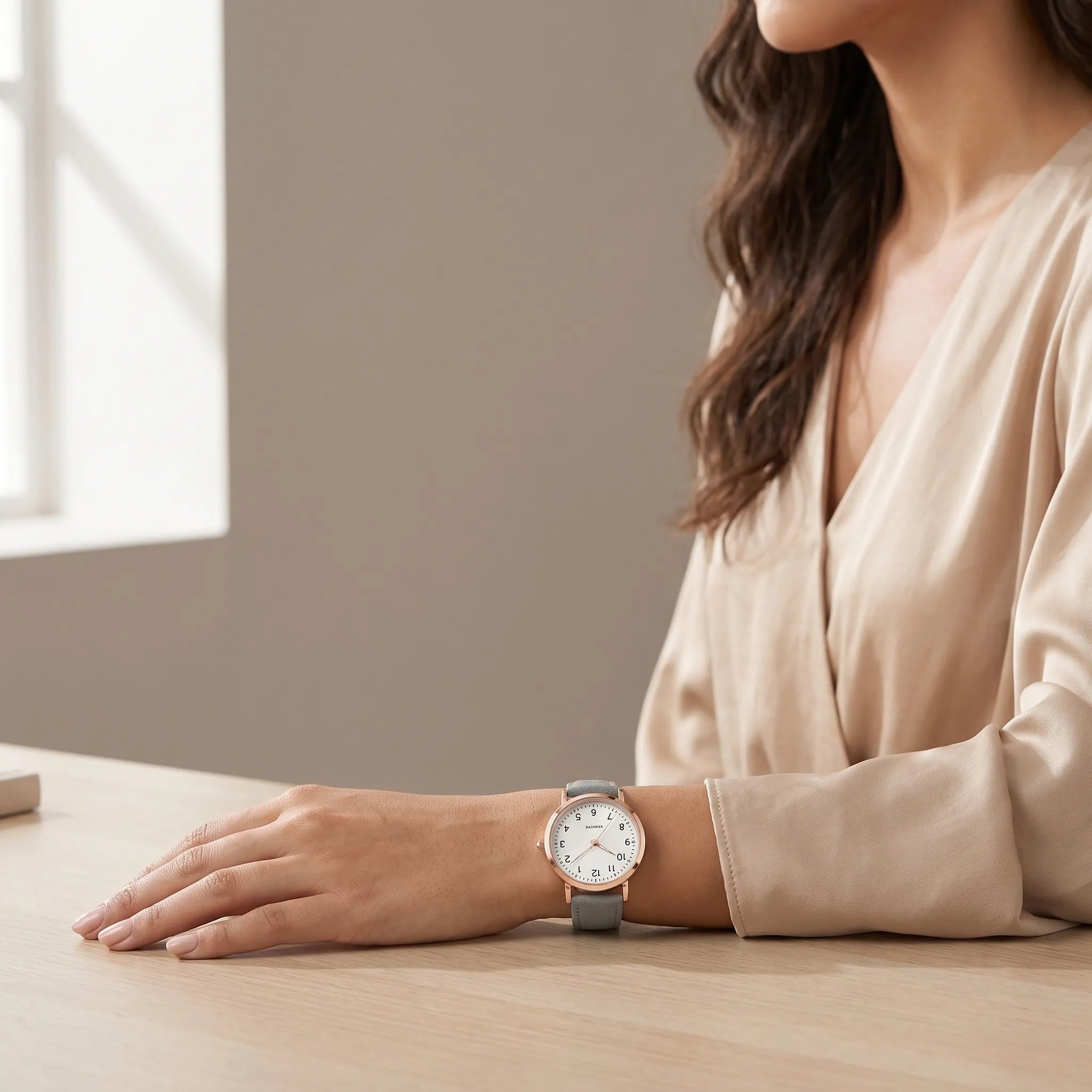 Alvoria  - Minimalist Analogue Women's Wrist Watch Tracking The Time