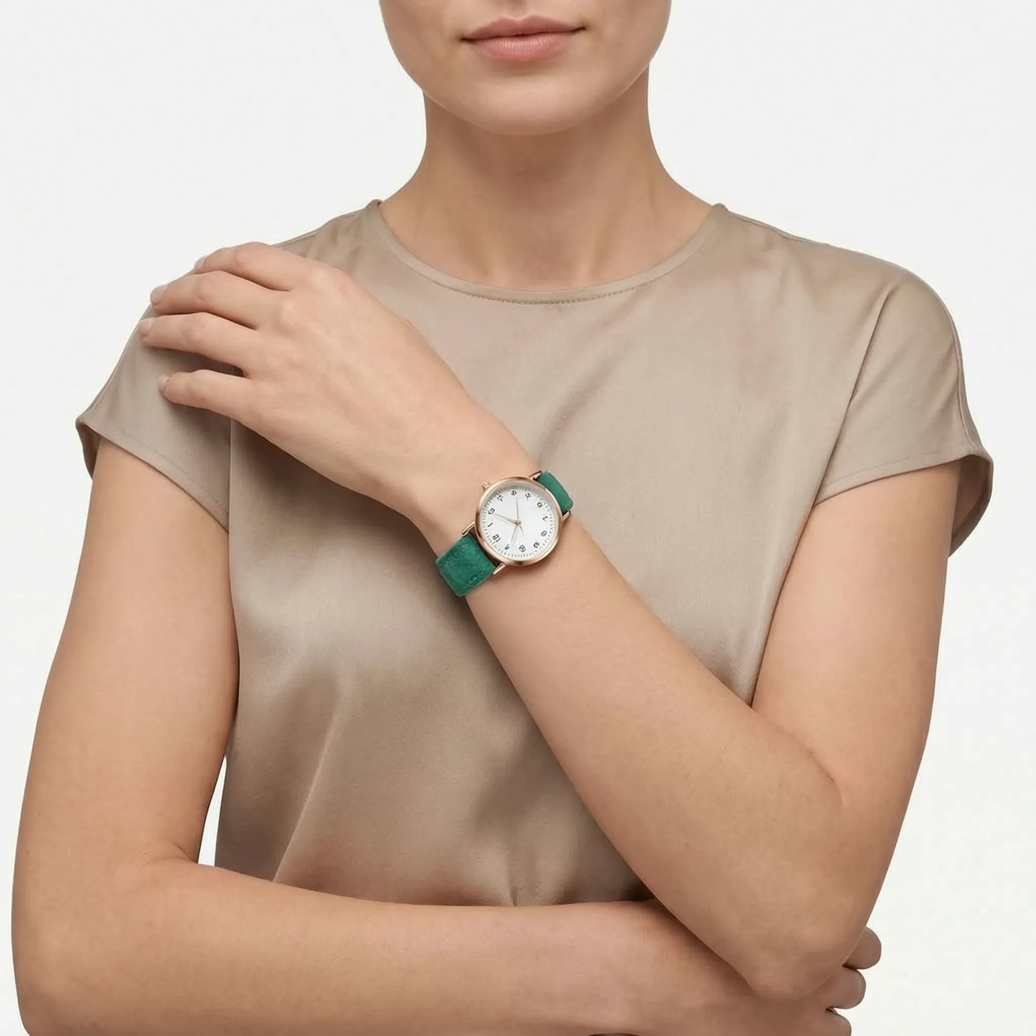 Alvoria  - Minimalist Analogue Women's Wrist Watch Tracking The Time