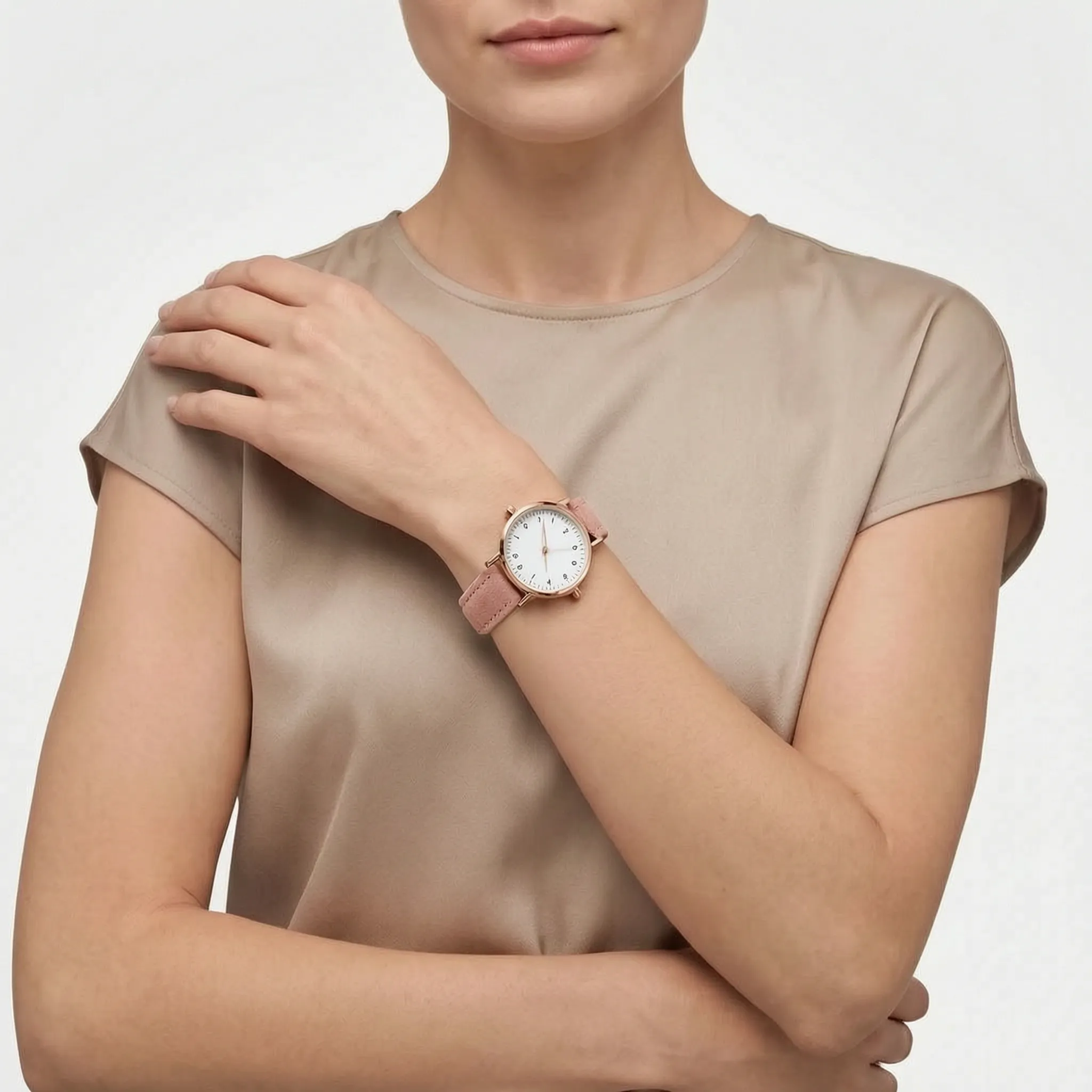 Alvoria  - Minimalist Analogue Women's Wrist Watch Tracking The Time