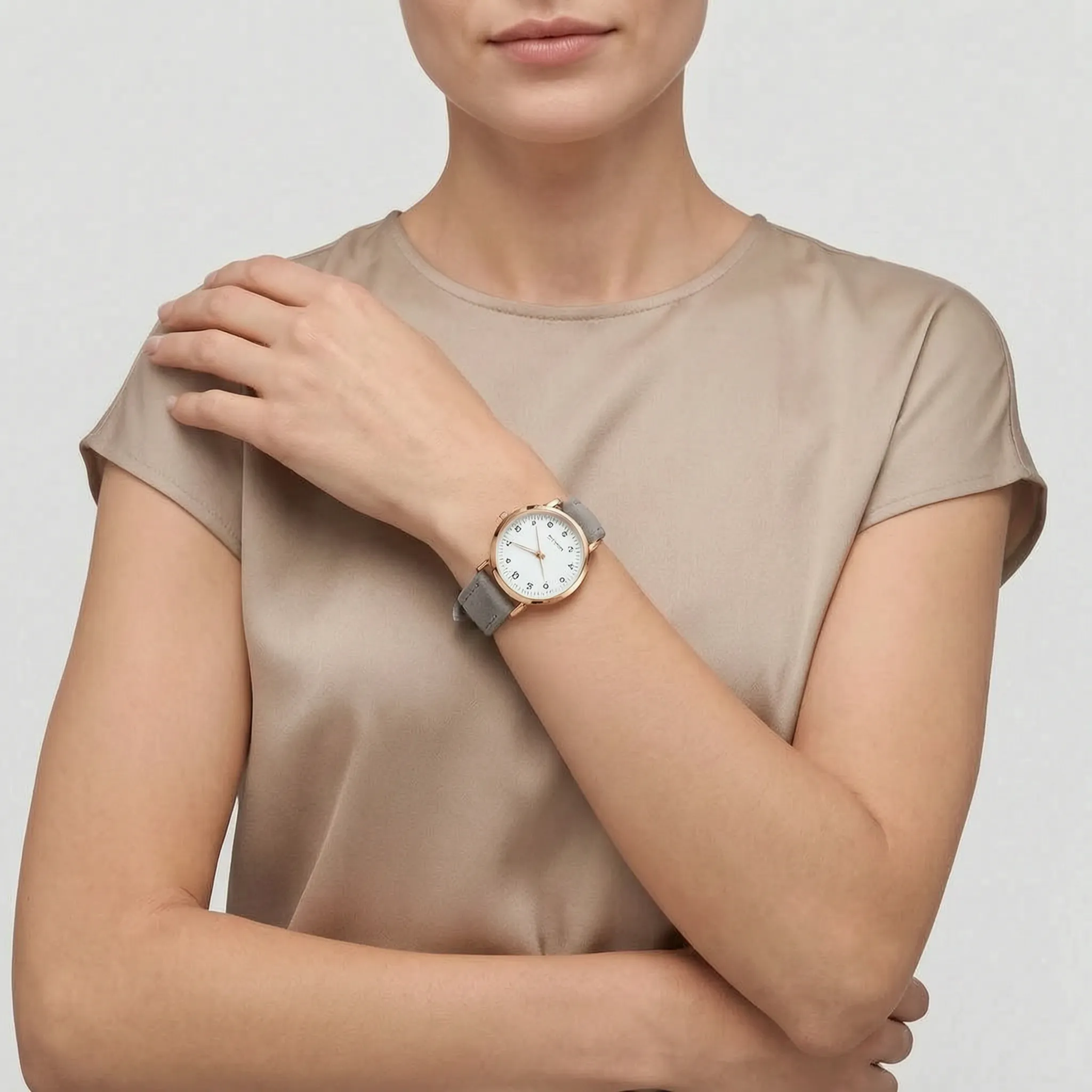 Alvoria  - Minimalist Analogue Women's Wrist Watch Tracking The Time