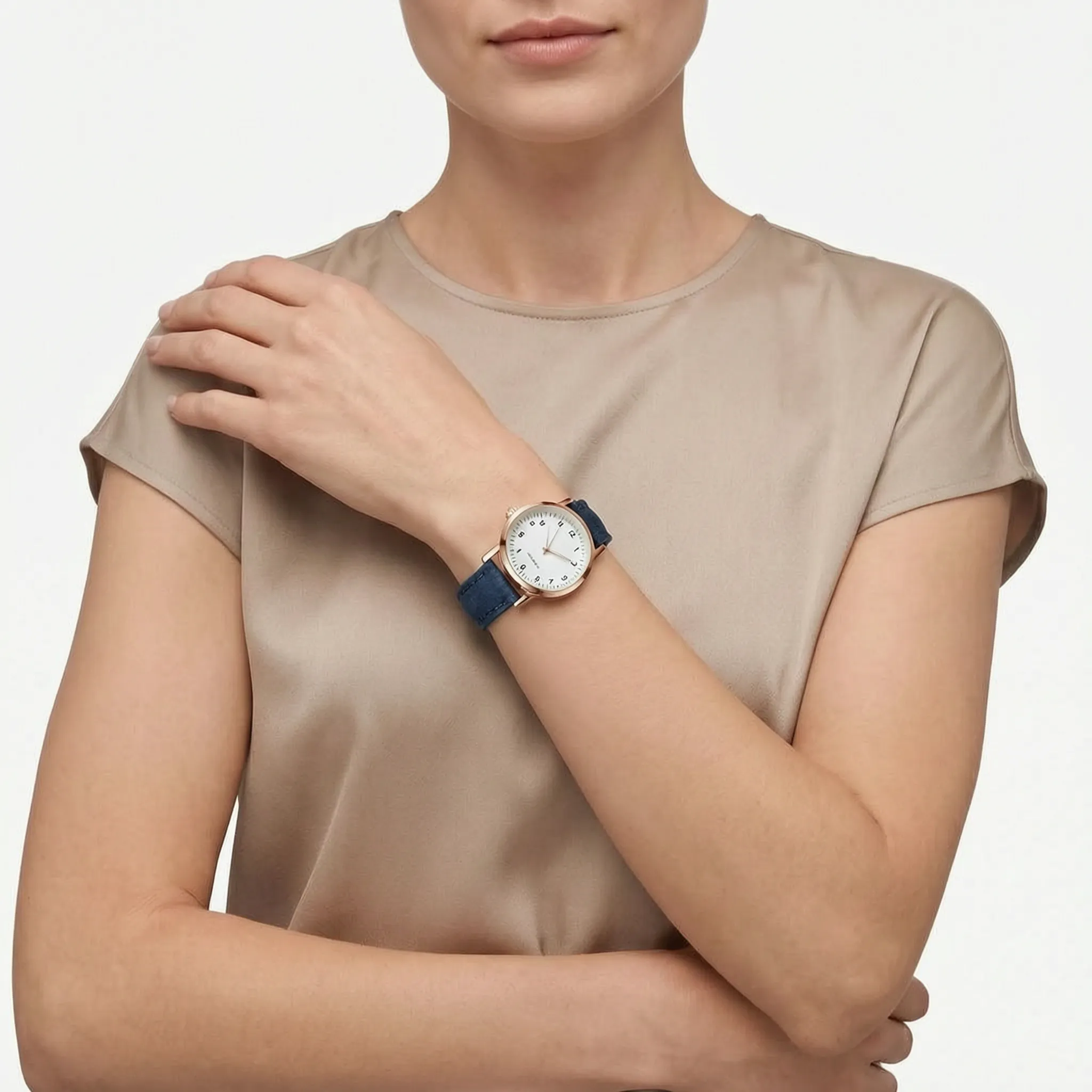 Alvoria  - Minimalist Analogue Women's Wrist Watch Tracking The Time