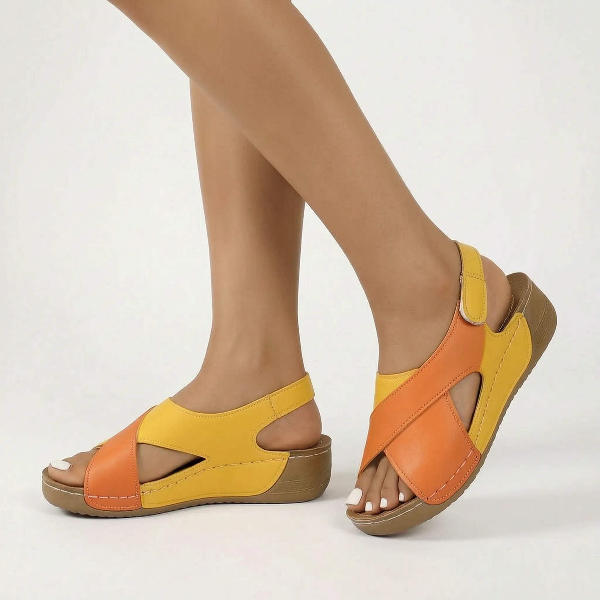 ArchStroll  - Colour-Block Orthopaedic Sandals Daily Walking