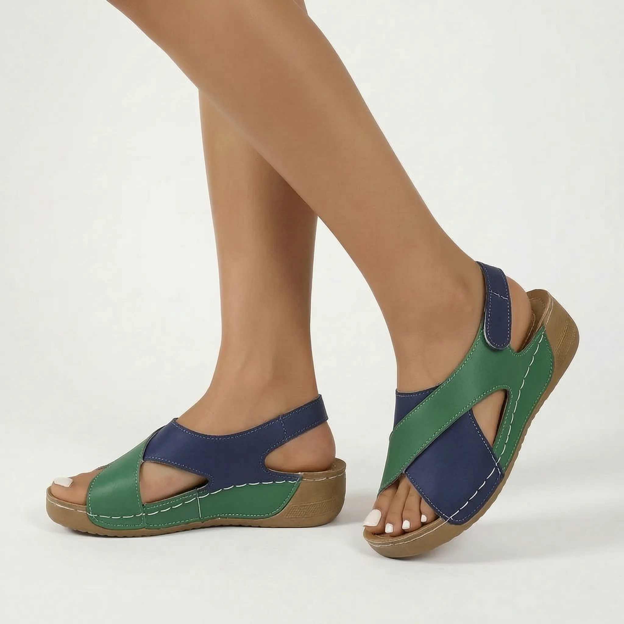 ArchStroll  - Colour-Block Orthopaedic Sandals Daily Walking