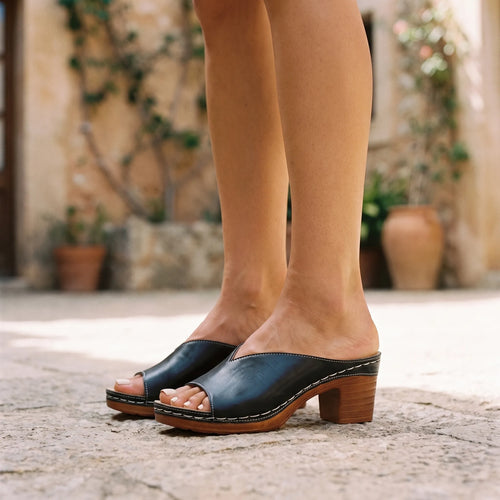 Archollo  - Slip-On Block Heel Sandals Everyday Walking