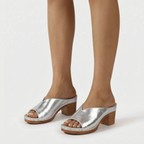 Archollo  - Slip-On Block Heel Sandals Everyday Walking