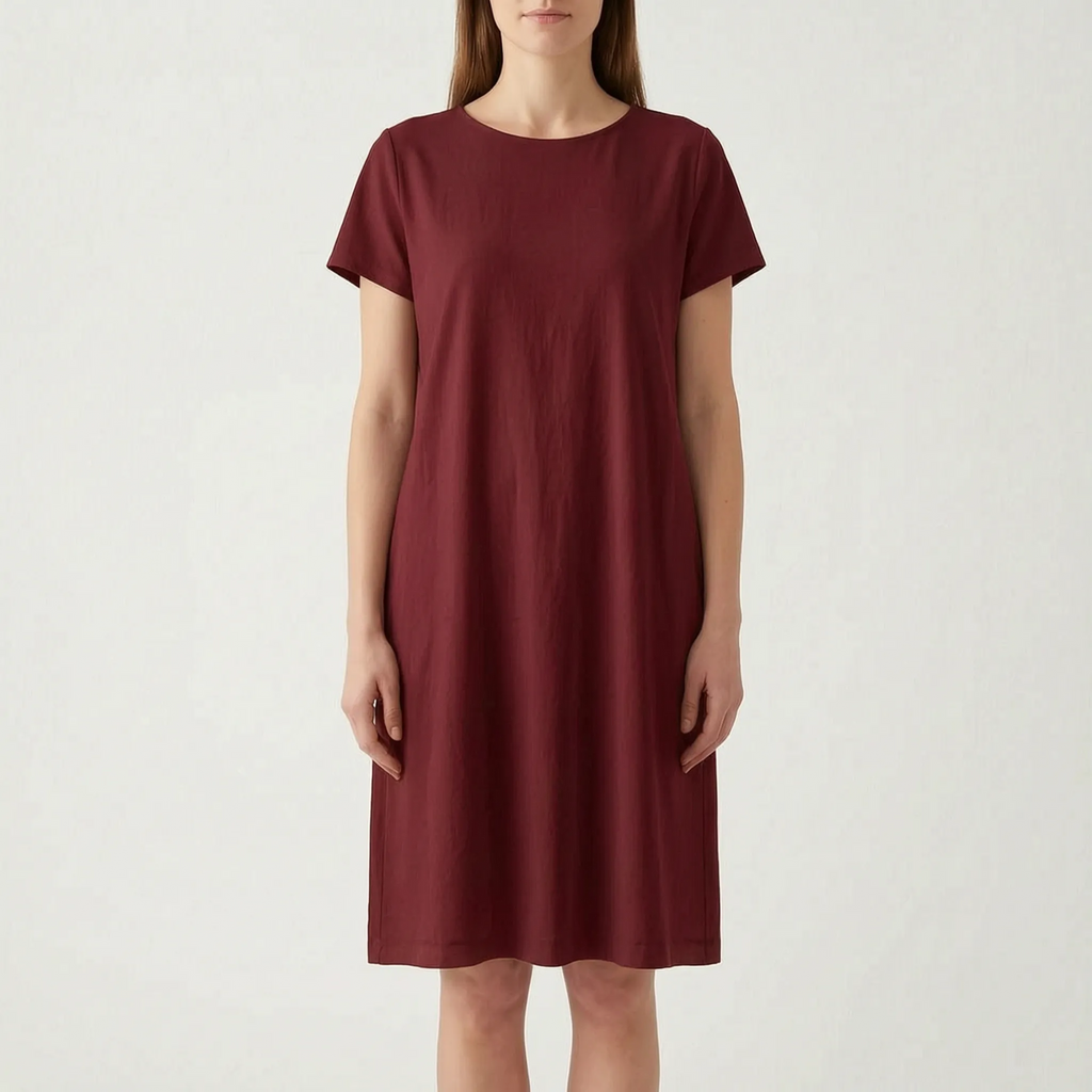 AuraDress  - Womens Relaxed Fit Midi Dress Casual Daytime Outings