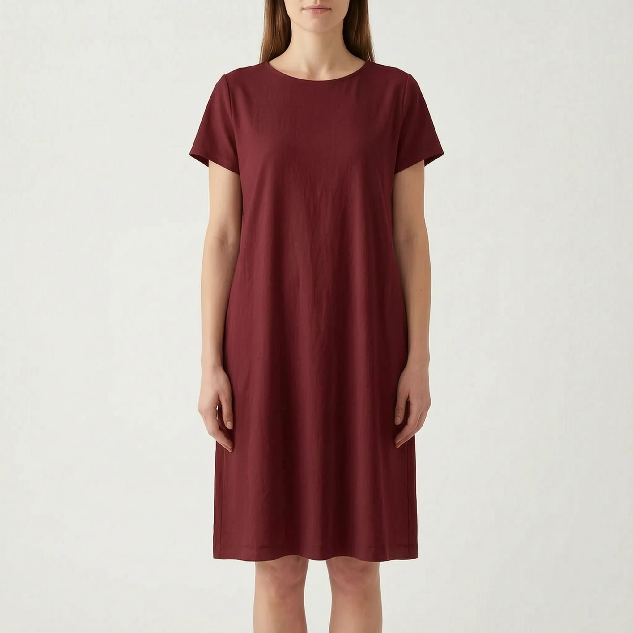 AuraDress  - Womens Relaxed Fit Midi Dress Casual Daytime Outings
