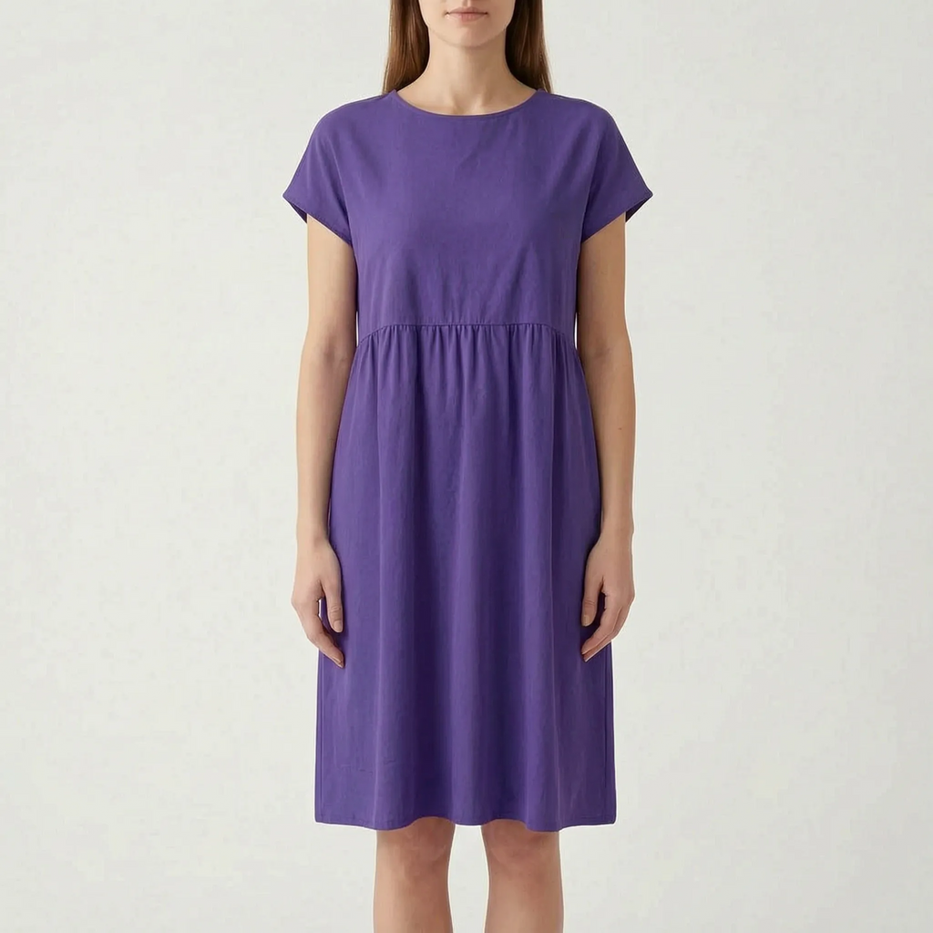 AuraDress  - Womens Relaxed Fit Midi Dress Casual Daytime Outings