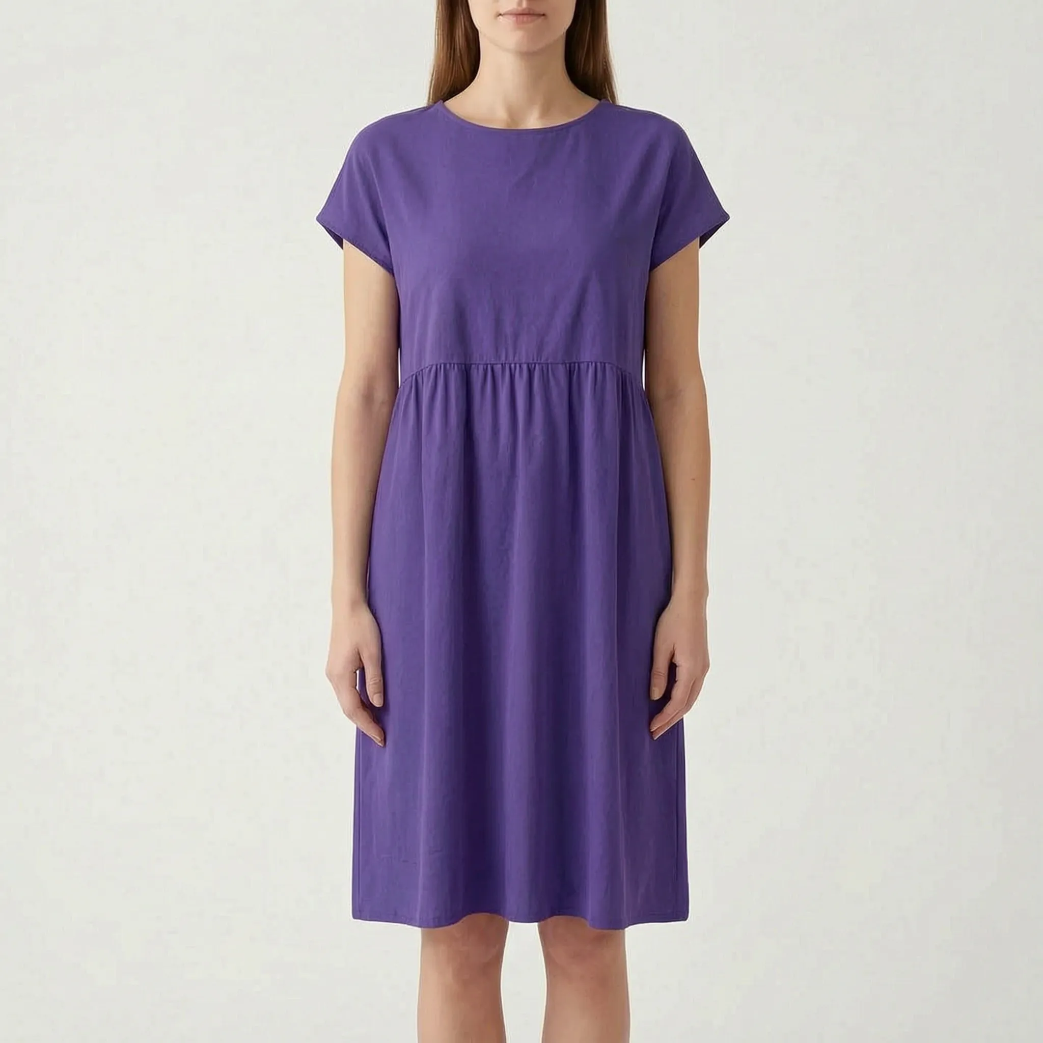 AuraDress  - Womens Relaxed Fit Midi Dress Casual Daytime Outings