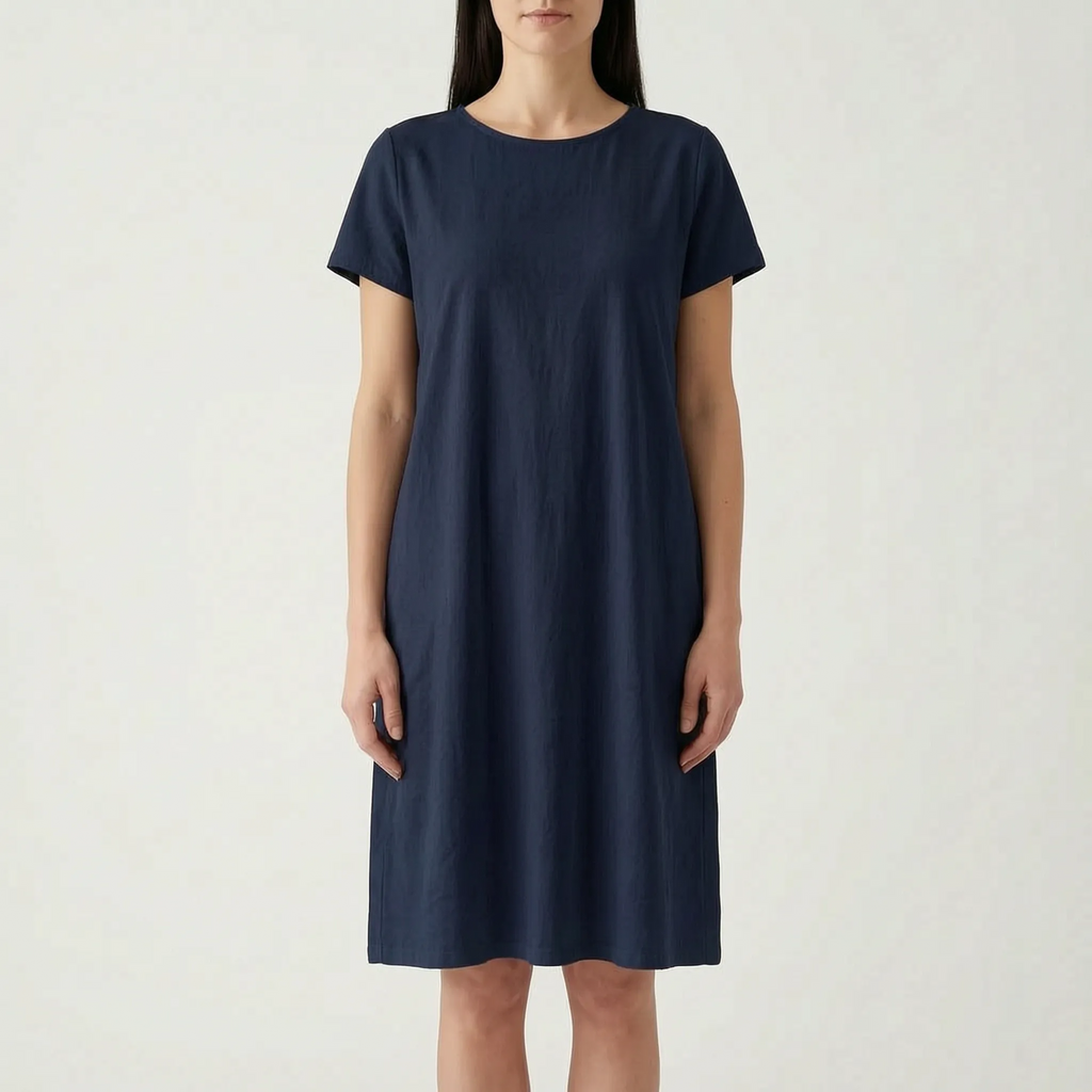 AuraDress  - Womens Relaxed Fit Midi Dress Casual Daytime Outings