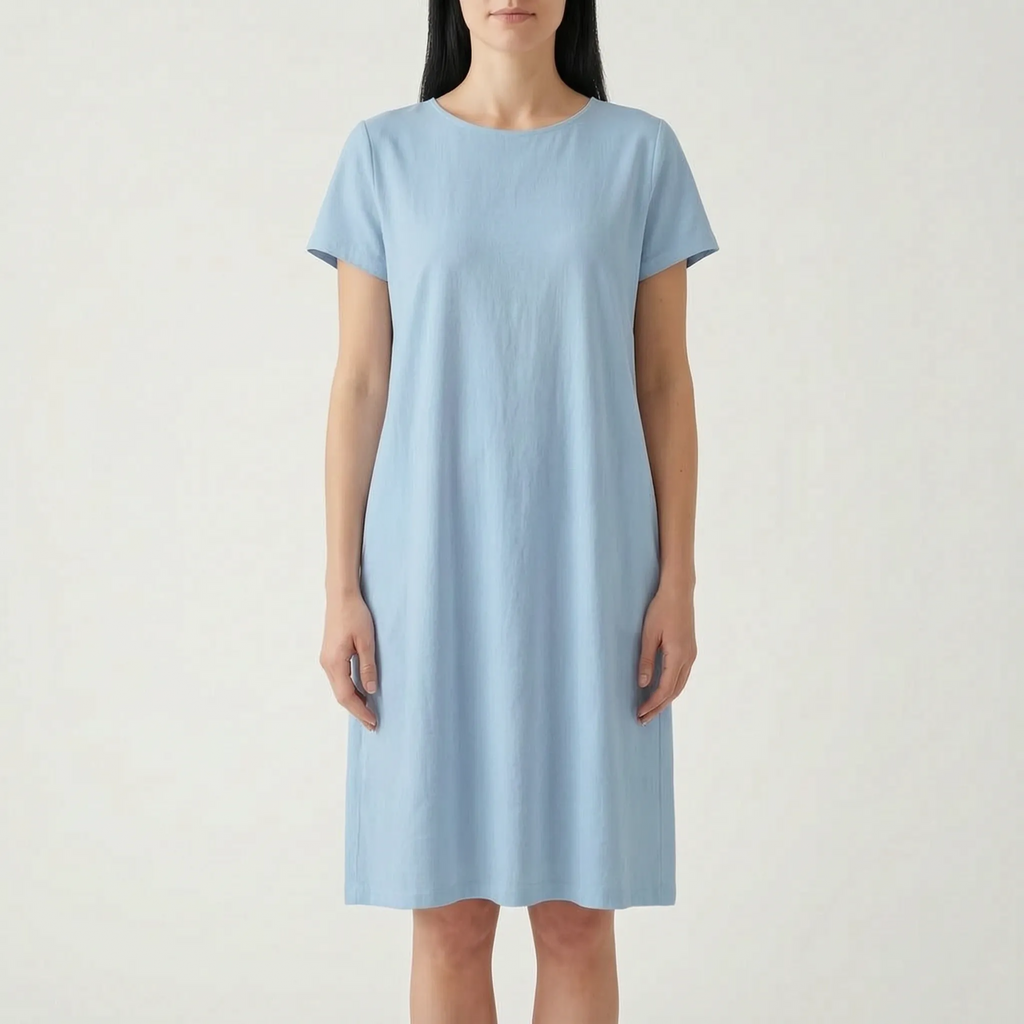 AuraDress  - Womens Relaxed Fit Midi Dress Casual Daytime Outings