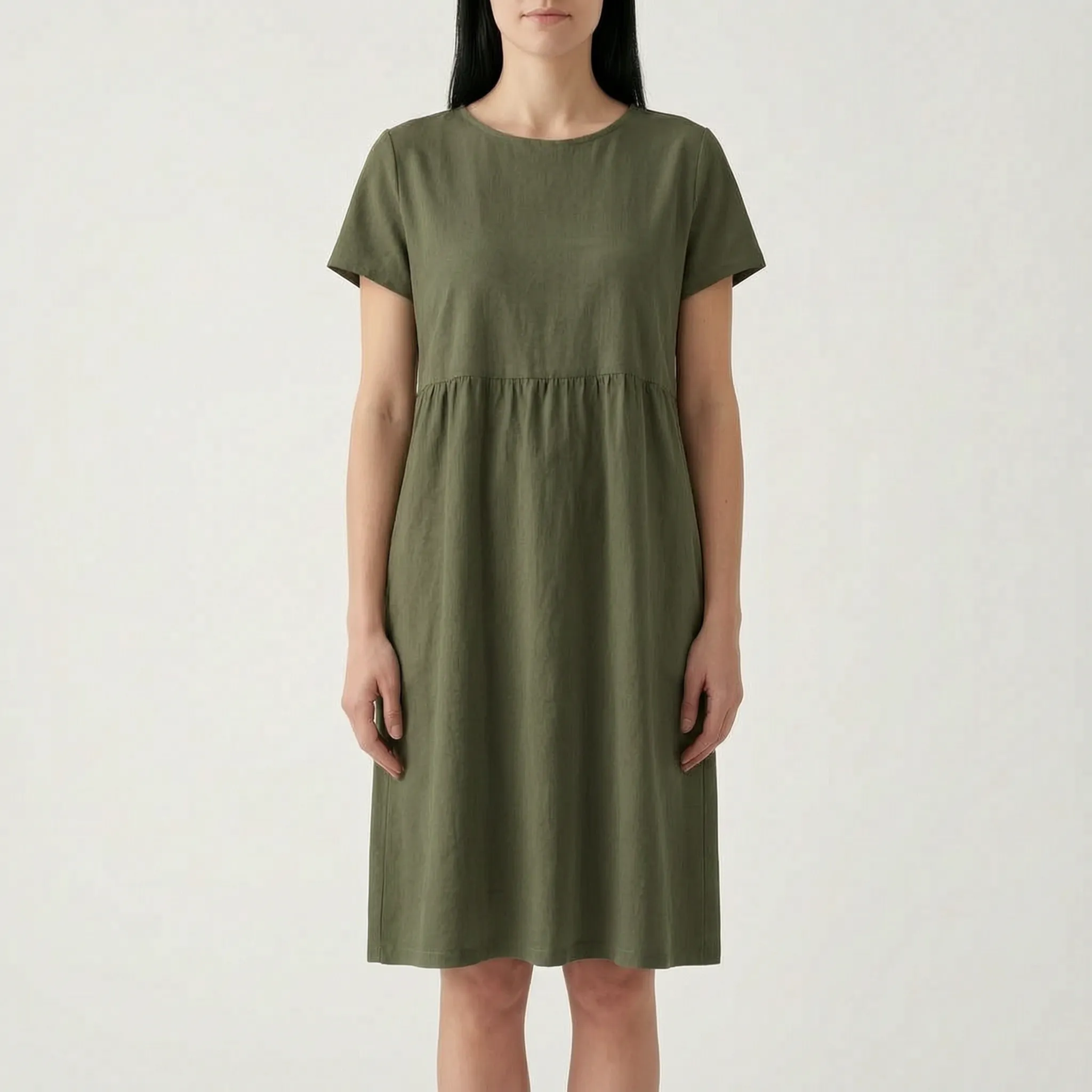 AuraDress  - Womens Relaxed Fit Midi Dress Casual Daytime Outings