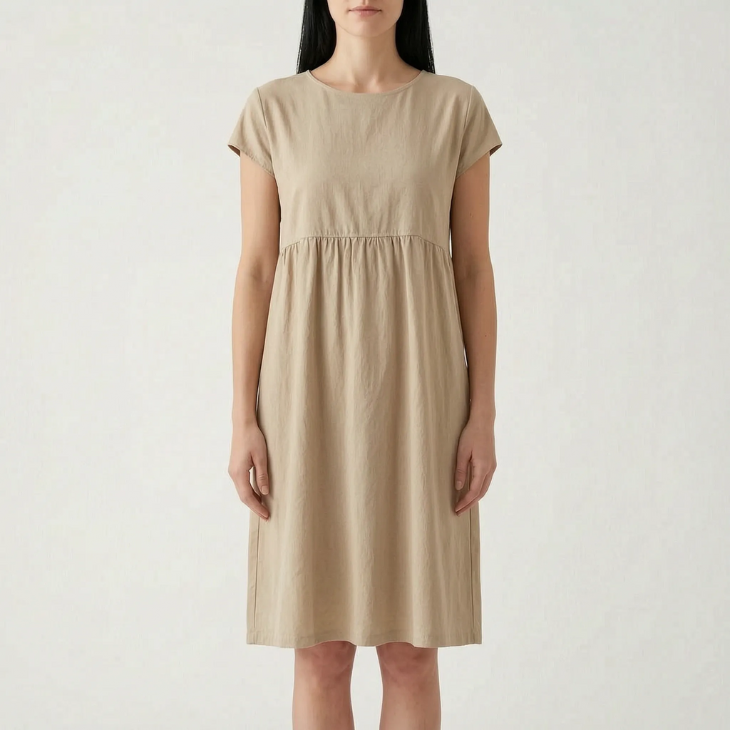 AuraDress  - Womens Relaxed Fit Midi Dress Casual Daytime Outings