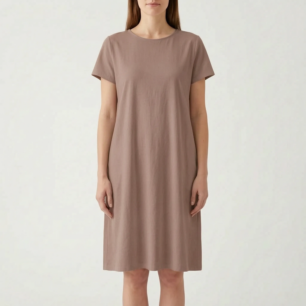 AuraDress  - Womens Relaxed Fit Midi Dress Casual Daytime Outings