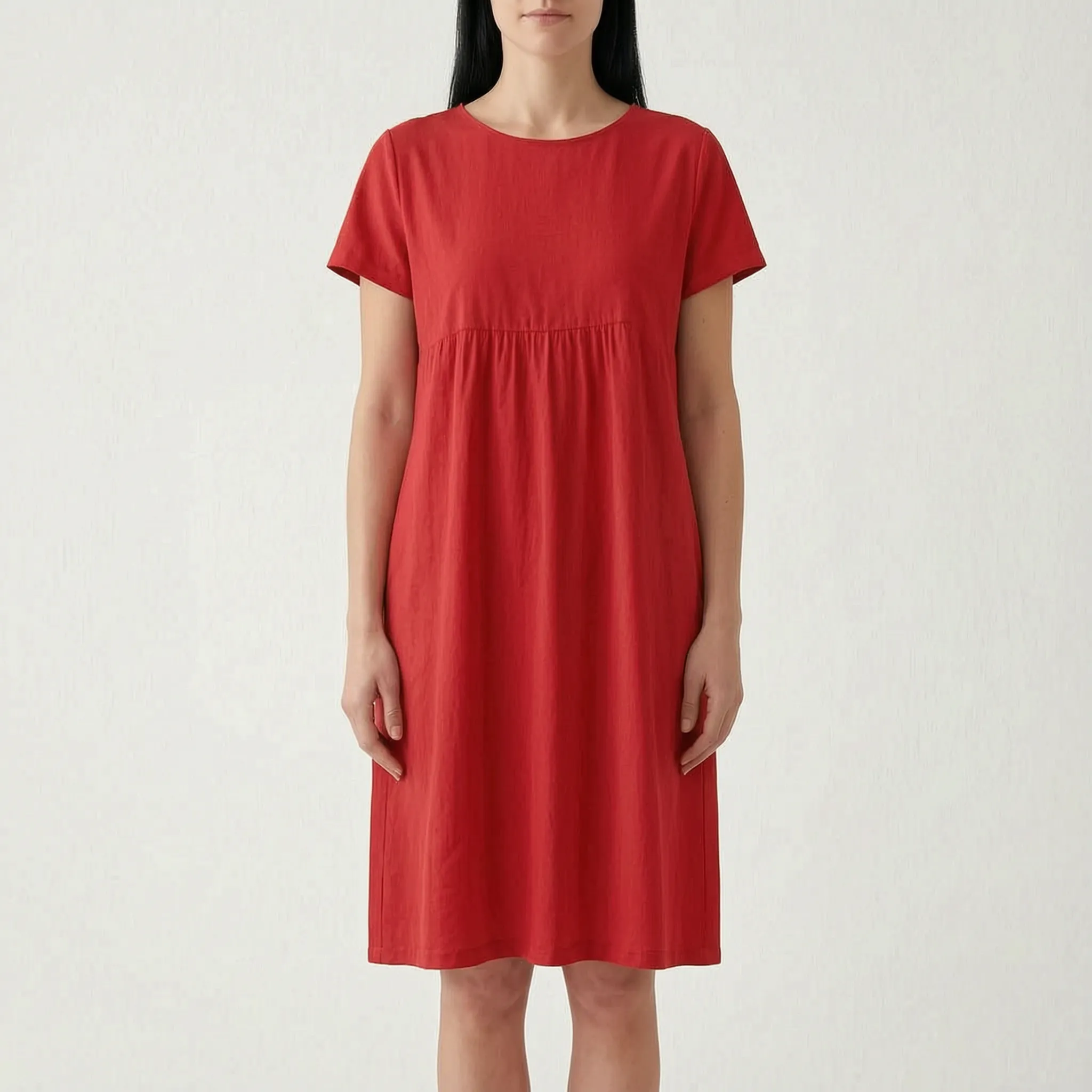AuraDress  - Womens Relaxed Fit Midi Dress Casual Daytime Outings