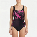AuraSwim  - Square Neck One-Piece Swimsuit Poolside Lounging