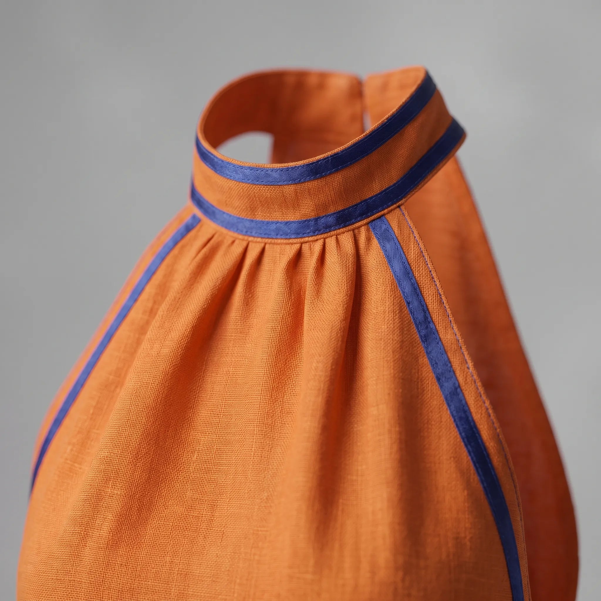 Auralia  - Contrasting Trim Halterneck Dress Summer Garden Parties