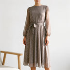 Auraline - Polka Dot Midi Dress