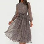 Auraline - Polka Dot Midi Dress