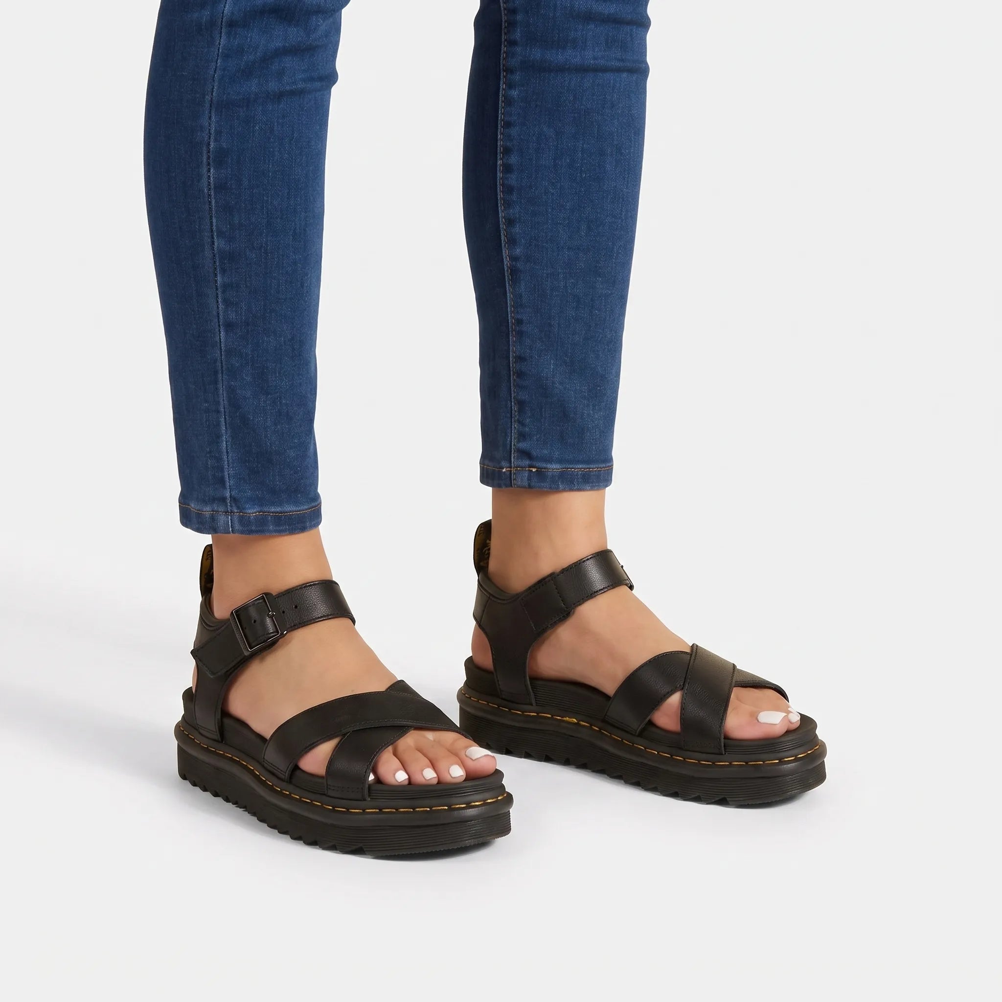 Auratread  - Chunky Criss-Cross Platform Sandals City Sightseeing