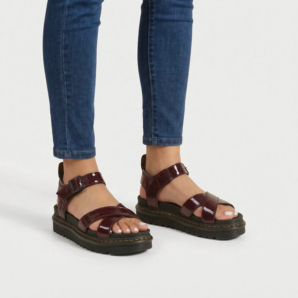 Auratread  - Chunky Criss-Cross Platform Sandals City Sightseeing