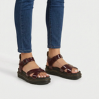 Auratread  - Chunky Criss-Cross Platform Sandals City Sightseeing
