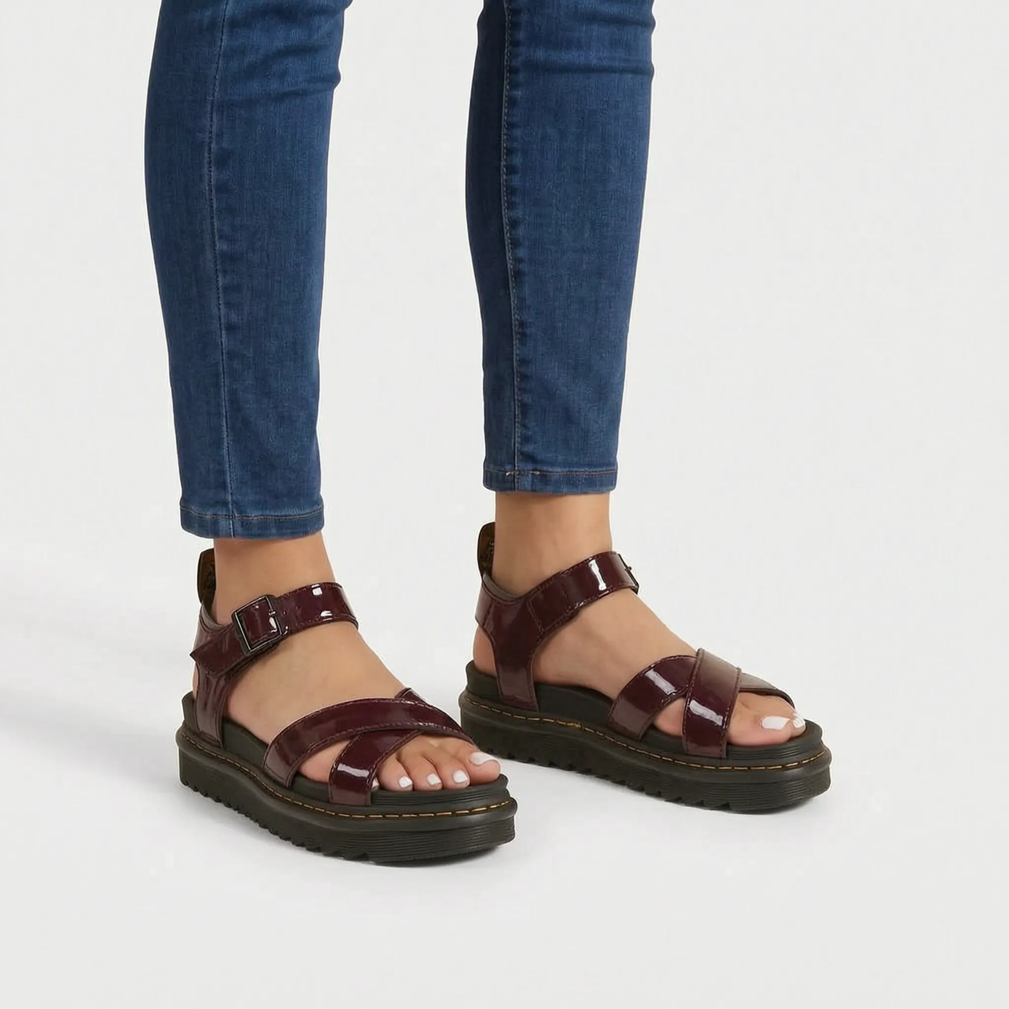 Auratread  - Chunky Criss-Cross Platform Sandals City Sightseeing