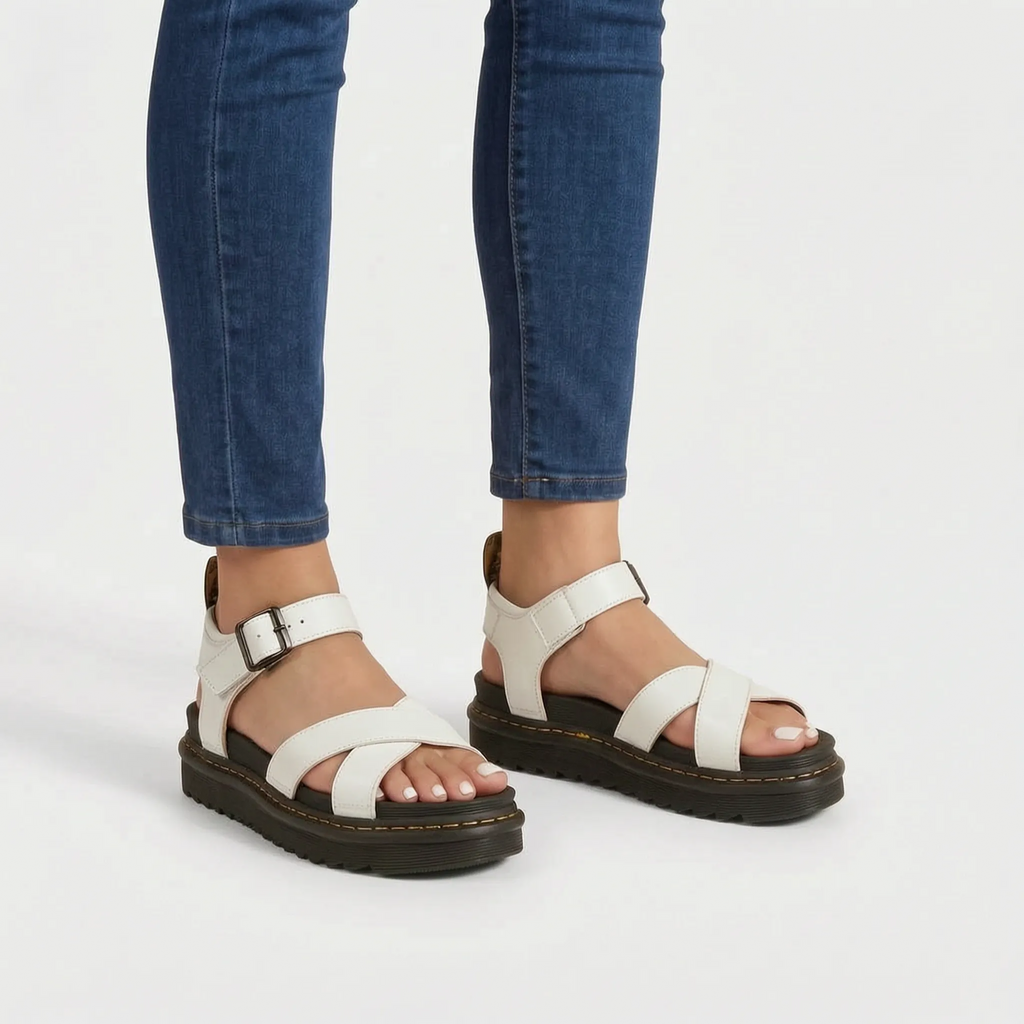 Auratread  - Chunky Criss-Cross Platform Sandals City Sightseeing
