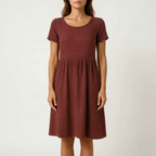 AureliaDress  - A-Line Short Sleeve Midi Dress Holiday Wear