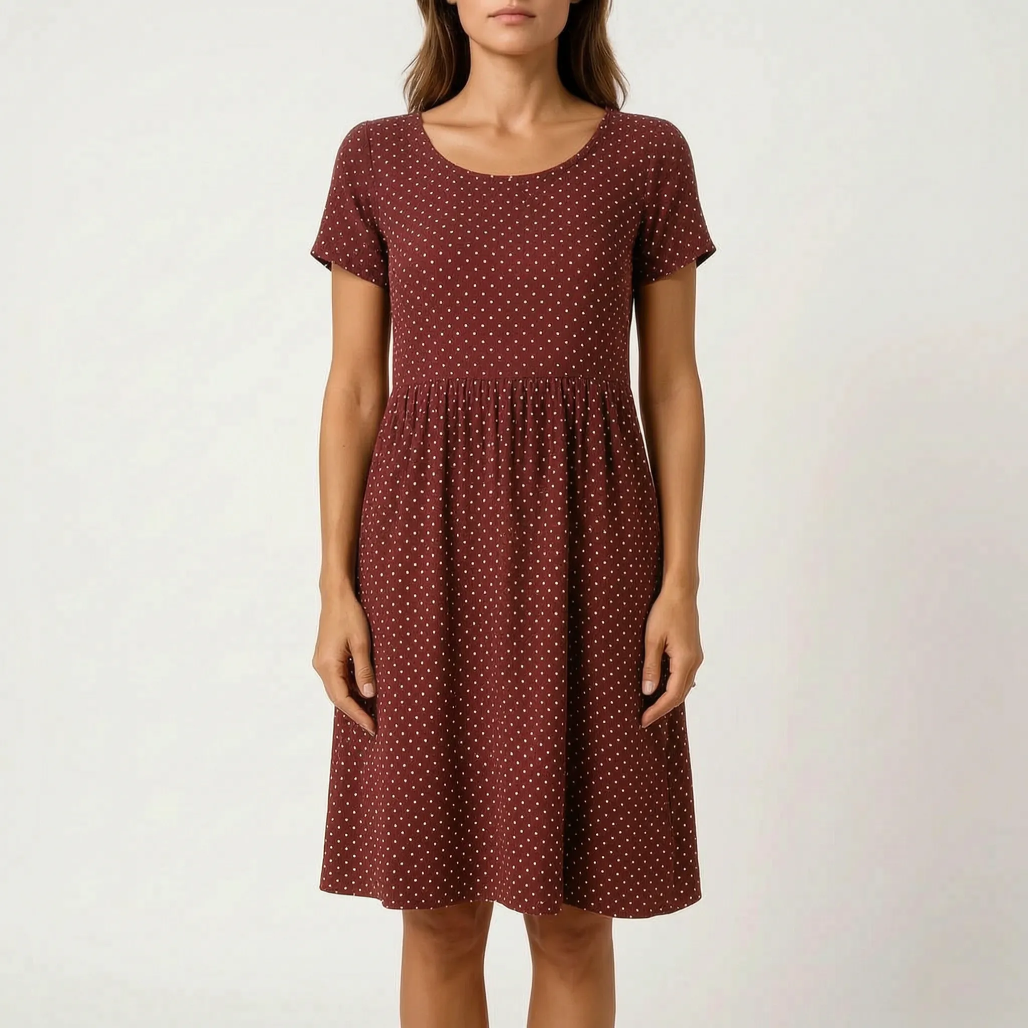 AureliaDress  - A-Line Short Sleeve Midi Dress Holiday Wear